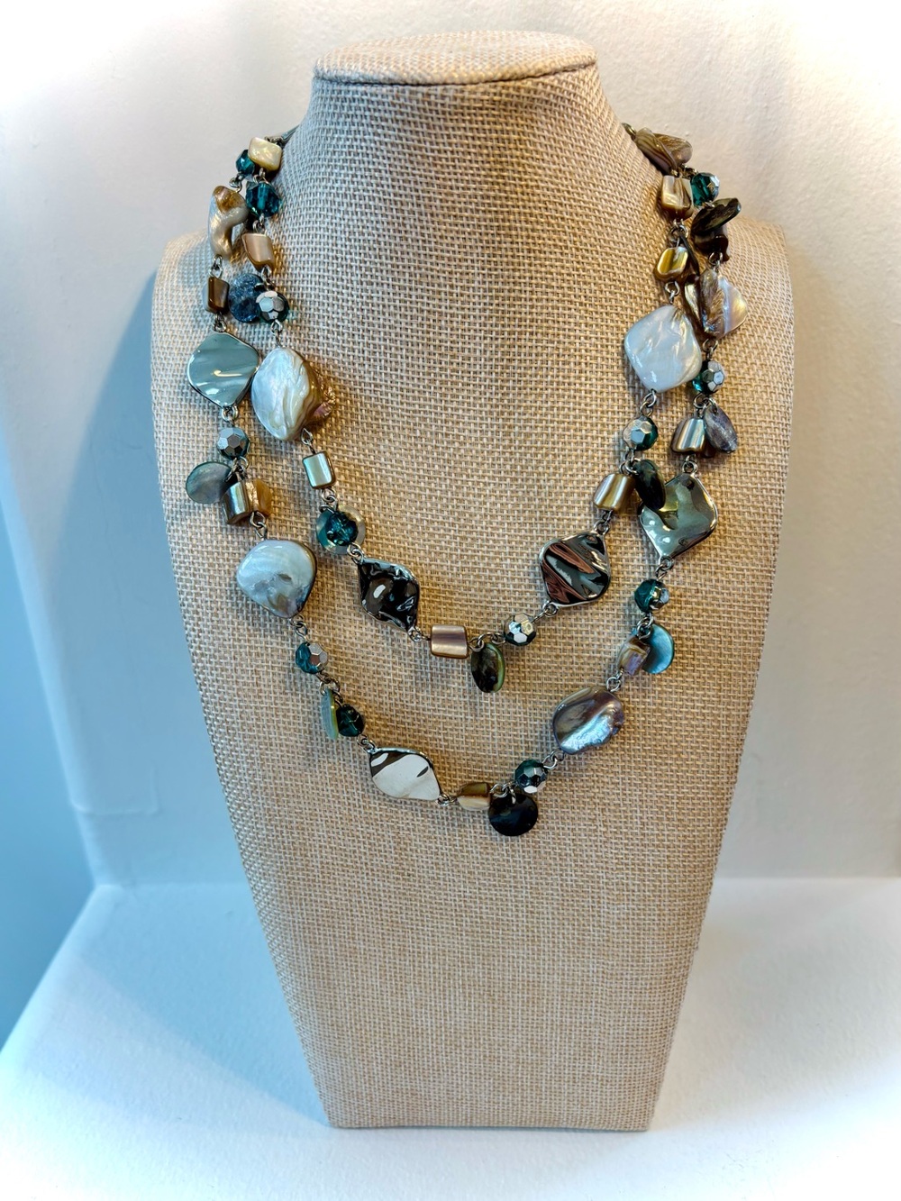 Lia Sophia Multicolor Beaded Long Necklace | Coastal Boho - Picture 5 of 9